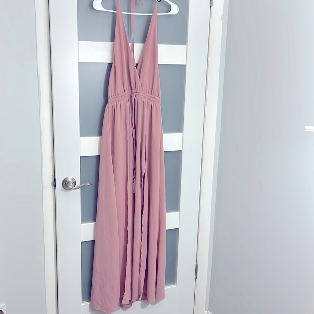 Charme U Backless Maxi Dress - Size S